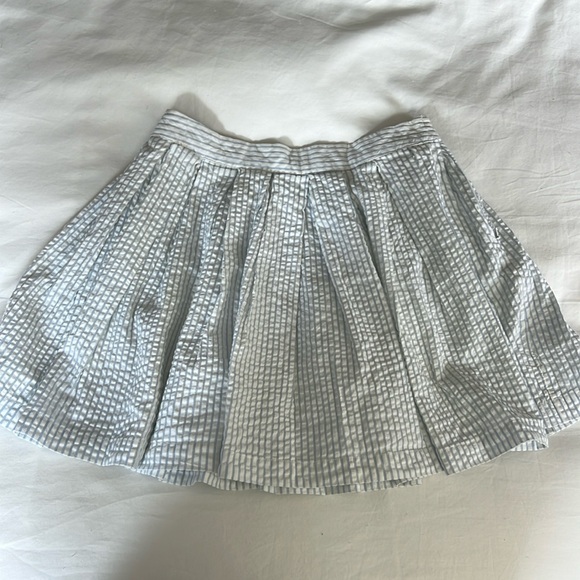 URBAN OUTFITTERS BLUE AND WHITE PLEATED SKIRT - Picture 3 of 6